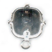 Orecchini a chiodo castone cabochon 4470 mm. 12 argentato x2|raw }}