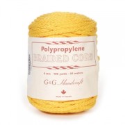 Cordone intrecciato macramé mm.6 Giallo x 91 m|raw }}