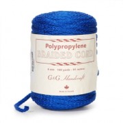 Cordone intrecciato macramé mm.6 Blu regale x 91 m|raw }}