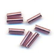 Tubi di perle Preciosa 6,5x2 mm Ametista chiara rivestita d'argento x20g|raw }}