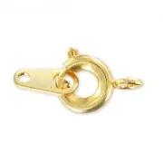 Anello a molla Dorato con oro fino mm. 6 x144