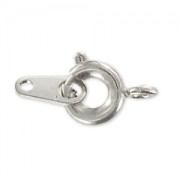 Anello a molla rodiato mm. 6 x144|raw }}