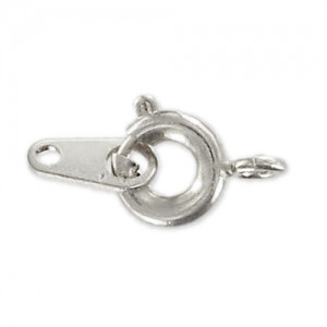 Anello a molla rodiato mm. 6 x144