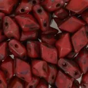 Diamonduo 2-hole mm.5x8 Coral Picasso x10g