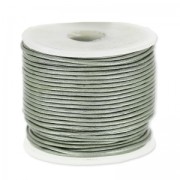Cordone cuoio mm. 0,8 Grigio metallizzato x m. 25