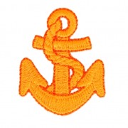 Stemma termoadesivo Ancora 39 mm Arancione Fluo x1|raw }}