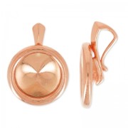 Castone pendente 1122 mm.12 in Argento 925 dorato rosa x1