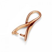 Fermaciondolo 16 mm Argento 925 dorato rosa x1|raw }}