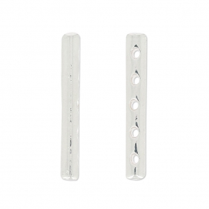 Separatore 5 fili 31x4 mm argentato x1