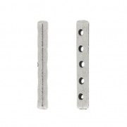 Separatore 5 fili 31x4 mm argentato antico x1|raw }}