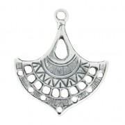 Separatore traforato etnico 36x31 mm argentato antico x1|raw }}