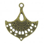 Separatore traforato etnico 36x31 mm bronzo x1|raw }}