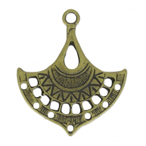 Separatore traforato etnico 36x31 mm bronzo x1