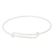 Bracciale jonc testurato 21 cm in Argento 925 x1