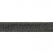 Laccetto doppio cuoio imitazione lucertola 5 mm Grigio x 50cm|raw }}