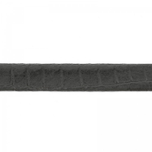 Laccetto doppio cuoio imitazione lucertola 5 mm Grigio x 50cm