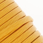 Laccetto doppio cuoio 5 mm Senape x 50cm