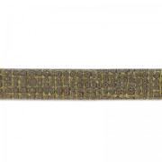 Laccetto doppio cuoio con paillettes vernice a quadretti 5 mm Talpa x 50cm