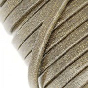 Laccetto doppio cuoio con paillettes vernice a quadretti 5 mm Talpa x 50cm