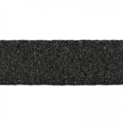 Laccetto doppio in cuoio effetto pelle scamosciata iridato 10 mm Nero x 50cm|raw }}