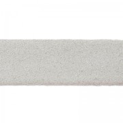 Laccetto doppio in cuoio effetto pelle scamosciata iridato 10 mm Silver x 50cm|raw }}