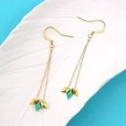 Diamonduo 2-hole mm.5x8 Green Turquoise x10g