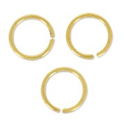 Anelli apribili mm.7x0.7 Argento 925 dorato con oro fino x10|raw }}