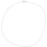 Girocollo perline diamantate 1,5 mm in Argento 925 x 45cm