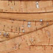 Laccetto in sughero doppio metallizzato 10 mm Naturale/Argentato x 50cm