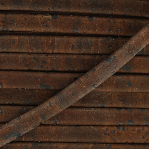 Lacet liège double 5 mm Marrone Scuro x 50cm