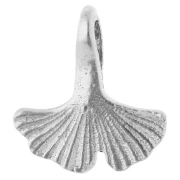 Ciondolo a forma di foglia di ginkgo 12 mm - Argento 925 x1