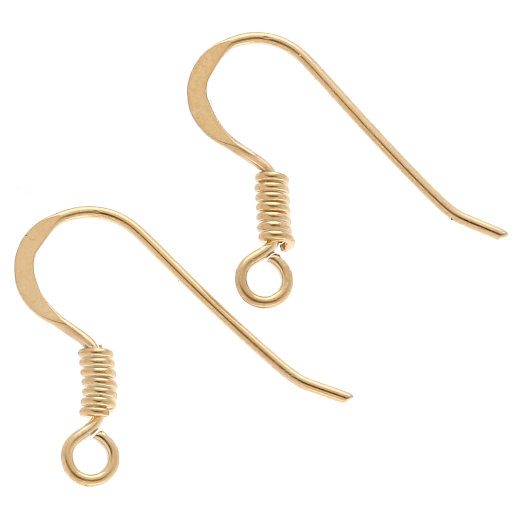 Gancio Per Orecchini In Argento Sterling 925 Placcato Oro - Chiusura A Leva, 2 Pezzi, Nuovo In Confezione