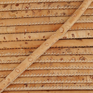 Cordone in sughero cucitura visibile 3 mm Naturale x 50cm