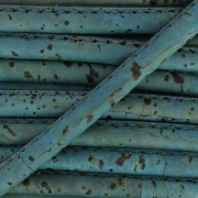 Cordone in sughero cucitura visibile 4 mm Blu grigio x 50cm|raw }}