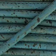 Cordone in sughero cucitura visibile 4 mm Blu grigio x 50cm