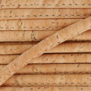 Cordone in sughero cucitura visibile 4 mm Naturale x 50cm