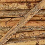 Cordone in sughero cucitura visibile motivo marmoreo 4 mm Naturale x 50cm