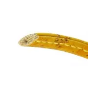 Laccetto in sughero ripiegato cucitura visibile 6 mm Naturale x 50cm