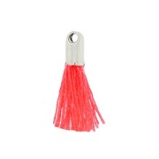 Pompon in lana 10-14 mm Coral Fluo/rodiato|raw }}