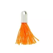 Pompon in lana 10-14 mm Arancione/rodiato