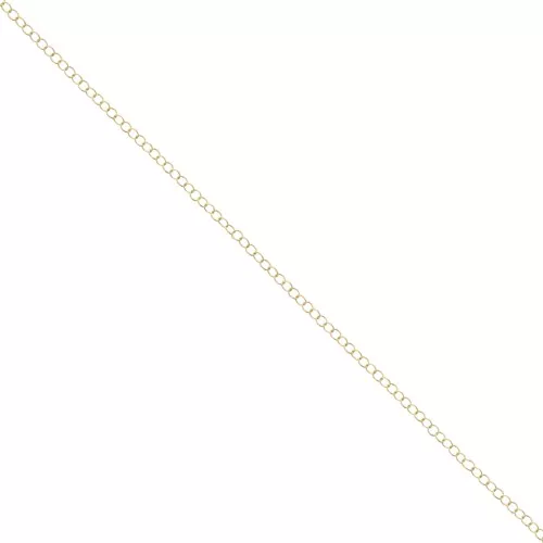 Catena maglia fine mm.1.8x2.2 dorato con oro fino x m. 1