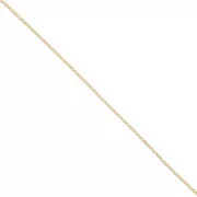 Catena doppia maglia rotonda mm.1.5 dorato con oro fino x m. 1