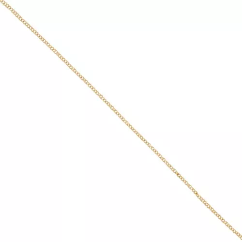 Catena doppia maglia rotonda mm.1.5 dorato con oro fino x m. 1