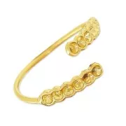 Anello per cabochon PureCrystal 1028 1.8 mm e cabochons 2 mm dorato