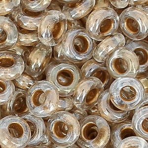 Rocaille Toho Demi Round 8/0 TO8RDR0994 - Crystal B Gold Lined x5g