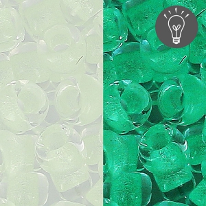 Rocaille Toho 8/0 TO8R2710 - Glow In The Dark - Yellow Cr./Bright Green x8g