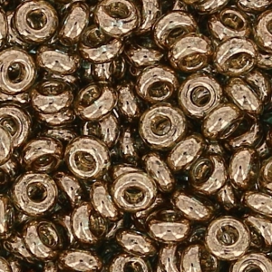 Rocaille Toho Demi Round 11/0 TOTO11RDR0204 - Gold Lustered Montana Blue x5g