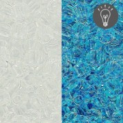 Rocaille Toho 11/0 TO11R2701 - Glow In The Dark Crystal/Glow Blue x8g|raw }}