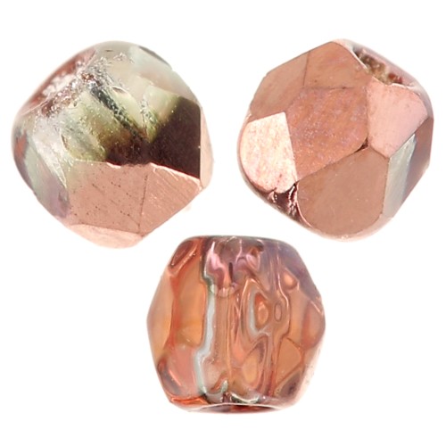 Sfaccettate 2mm (True 2) Crystal Capri Gold x50