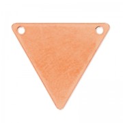 Separatore triangolo 2 fori 17x15 mm in Argento 925 dorato rosa x1